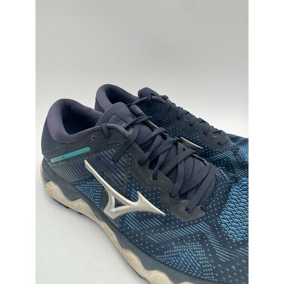 Mizuno WAVE HORIZON 14 Men's USED Athletic Sneaker Blue US Size 10.5 No Box - Picture 3 of 10